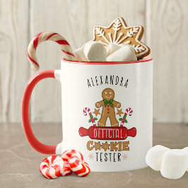 Officiële Cookie Tester Aangepaste naam Mok