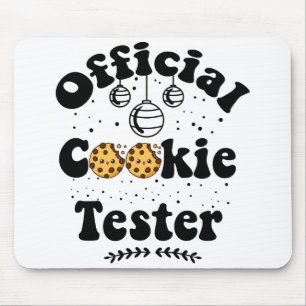 Officiële Cookie Tester Cookie Lovers Kerstmis Muismat