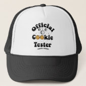 Officiële Cookie Tester Cookie Lovers Kerstmis Trucker Pet (Voorkant)