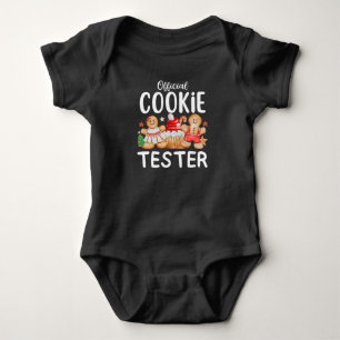 Officiële Cookie Tester Familie Kerstbakken Romper
