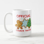 Officiële Cookie Tester Funny Kerstmis Koffiemok (Links)