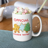 Officiële Cookie Tester Funny Kerstmis Koffiemok