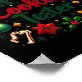 Officiële Cookie Tester Funny Kerstmis Koppels Mat Poster (Hoek)