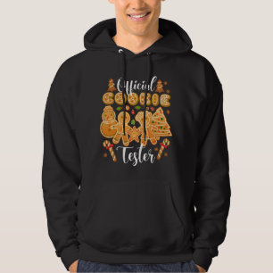 Officiële Cookie Tester Gingerbread Kerstbak Hoodie