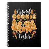 Officiële Cookie Tester Gingerbrood kerstbakkerij Notitieboek (Voorkant)