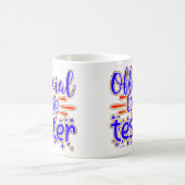 OFFICIËLE COOKIE TESTER grappig cadeau voor cookie Koffiemok (Center)