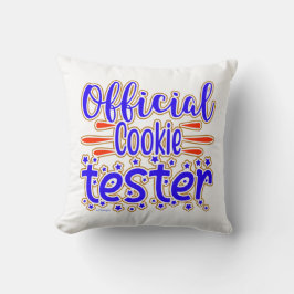 OFFICIËLE COOKIE TESTER grappig cadeau voor cookie Kussen