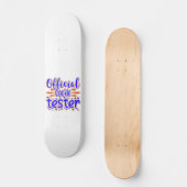 OFFICIËLE COOKIE TESTER grappig cadeau voor cookie Persoonlijk Skateboard (Voorkant)