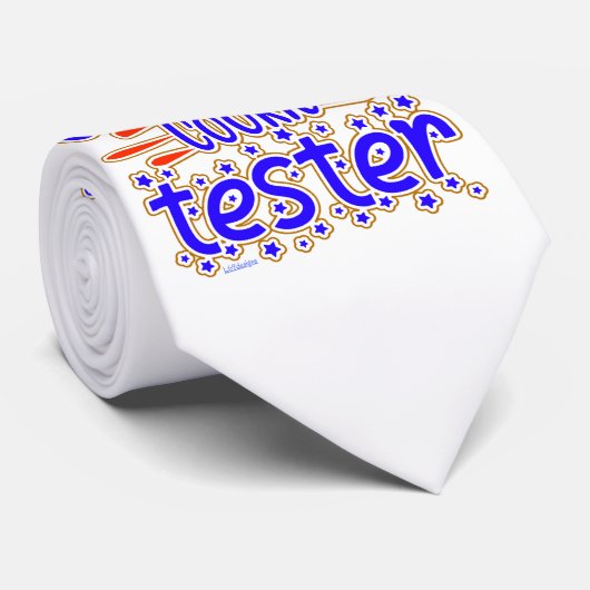 OFFICIËLE COOKIE TESTER grappig cadeau voor cookie Stropdas (Opgerold)