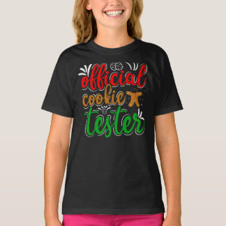 Officiële Cookie Tester – Mooie Kerst Bakken T-shi T-shirt
