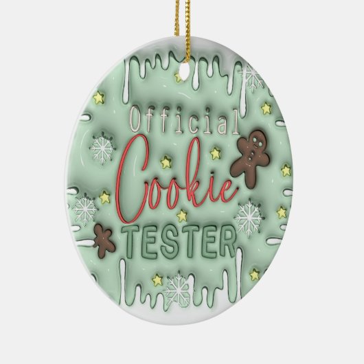Officiële Cookie Tester Ornament (Rechts)