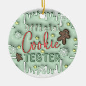 Officiële Cookie Tester Ornament (Voorkant)