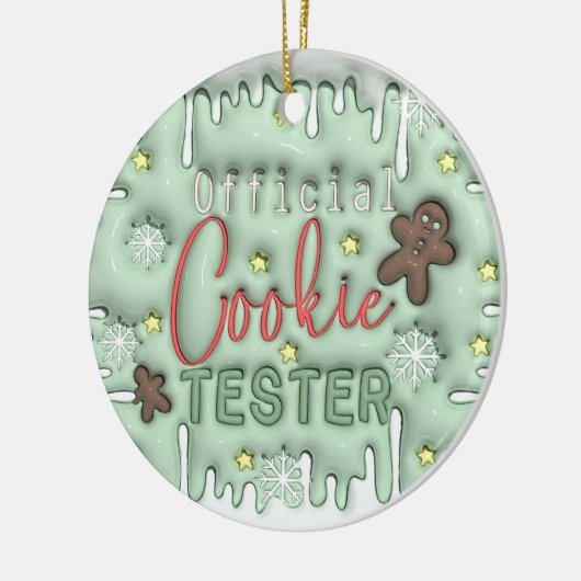 Officiële Cookie Tester Ornament (Links)
