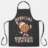 Officiële cookie tester retro schort (Voorkant)