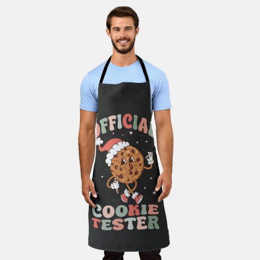 Officiële cookie tester retro schort (Gedragen)