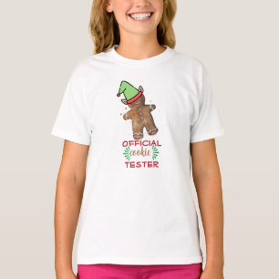 "Officiële Cookie Tester" T-shirt voor meisjes