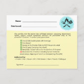 Officiële Cookout Pass - Gag Gift Briefkaart (Achterkant)
