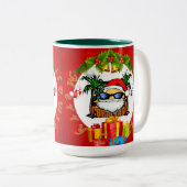 Officiële CoralLago Kerstmis Mok. Tweekleurige Koffiemok (Voorkant rechts)