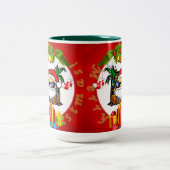 Officiële CoralLago Kerstmis Mok. Tweekleurige Koffiemok (Center)