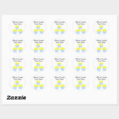 Officiële Cupcake Smaaktester Ronde Sticker (Vel)