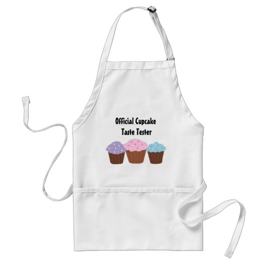 Officiële Cupcake Smaaktester Standaard Schort (Voorkant)