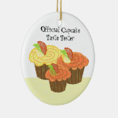 Officiële cupcake Taste Tester Keramisch Ornament (Rechts)