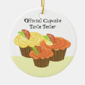 Officiële cupcake Taste Tester Keramisch Ornament (Voorkant)