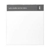 Officiële Curated News Note Pad Notitieblok (Voorkant)