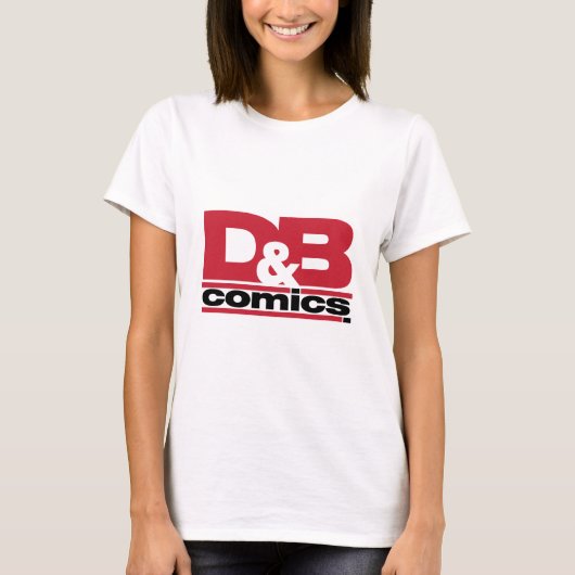 Officiële D&B Comics Logo Apparel T-shirt (Voorkant)