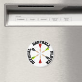 Officiële dartball-speler magneet (Insitu (Vaatwasser))