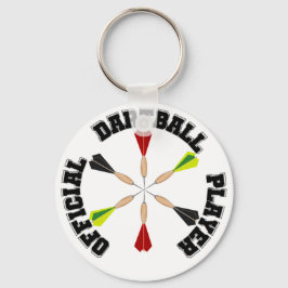 Officiële dartball-speler sleutelhanger