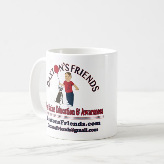 Officiële Daxton's Friends Mok (Voorkant links)