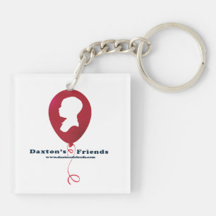 Officiële Daxton's Vrienden met dubbelzijdige Sleu Sleutelhanger