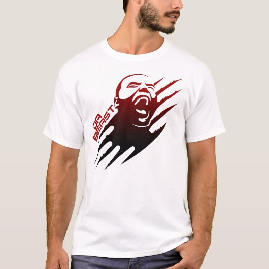 Officiële dejuan Blair Red Gradient T-Shirt (Voorkant)