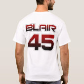 Officiële dejuan Blair Red Gradient T-Shirt (Achterkant)