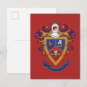 Officiële Delta Sigma Pi-wapen Briefkaart