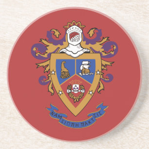 Officiële Delta Sigma Pi-wapen Zandsteen Onderzetter