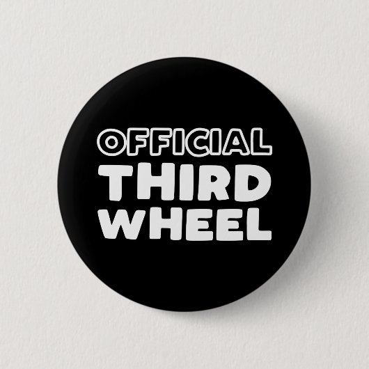Officiële derde wiel knop ronde button 5,7 cm (Voorkant)