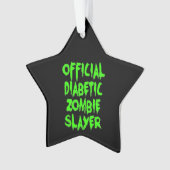 Officiële Diabetische Zombie Slayer Ornament (voorkant)