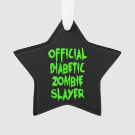 Officiële Diabetische Zombie Slayer Ornament