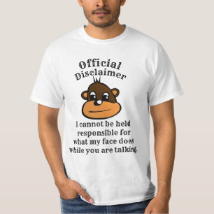 Officiële Disclaimer -- Grappig T-shirt Casual Sti