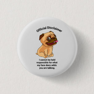 Officiële disclaimer M'n Gezicht Klassieke Ronde S Button 3,2 Cm