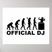 Officiële DJ Evolutie Poster (Voorkant)