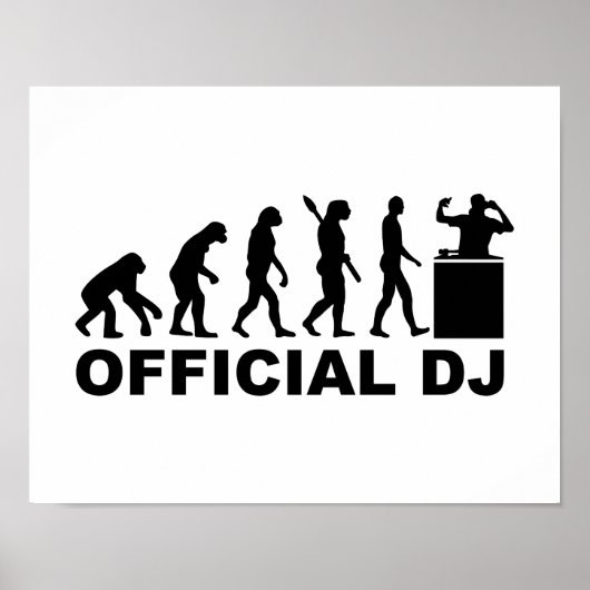 Officiële DJ Evolutie Poster (Voorkant)