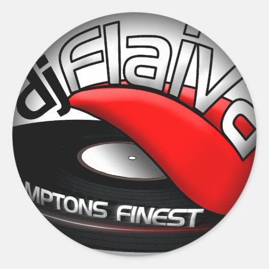 Officiële DJ Flaiva Sticker (Voorkant)