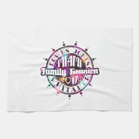 Officiële DJW Reunion 2017 Miami Hand Towel Theedoek (Horizontaal)