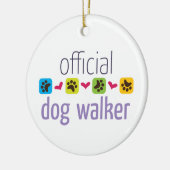 Officiële Dog Walker Keramisch Ornament (Links)