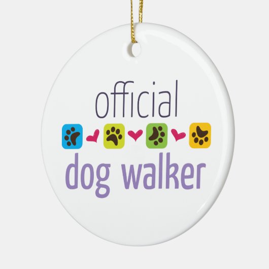 Officiële Dog Walker Keramisch Ornament (Links)