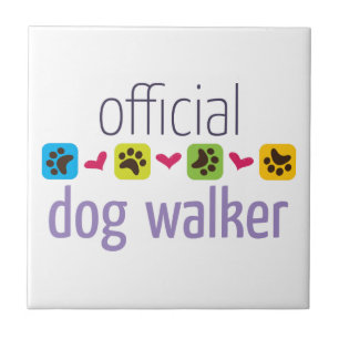 Officiële Dog Walker Tegeltje