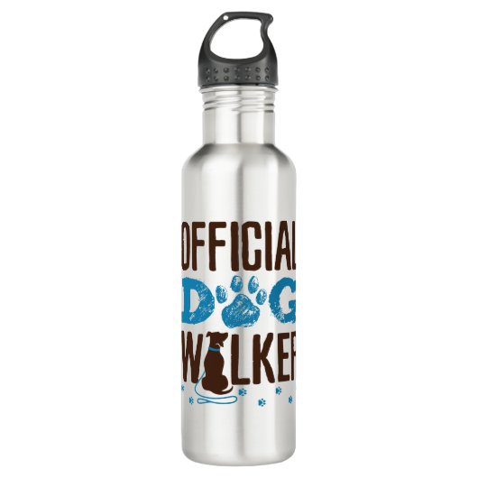 Officiële Dog Walker Waterfles (Voorkant)